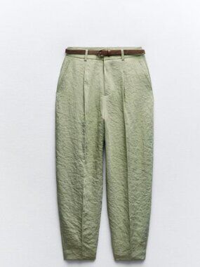 BELTED SLOUCHY PANTS